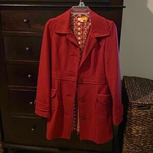 Tulle size smalll red coat